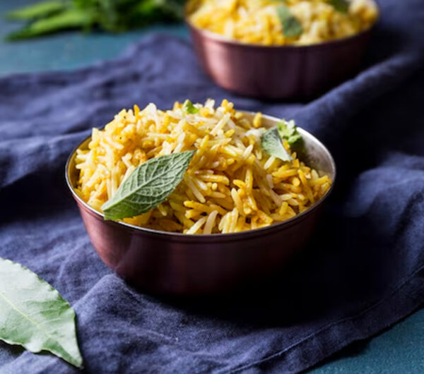 Sorghum stalk flavored rice & peas (Wakye)